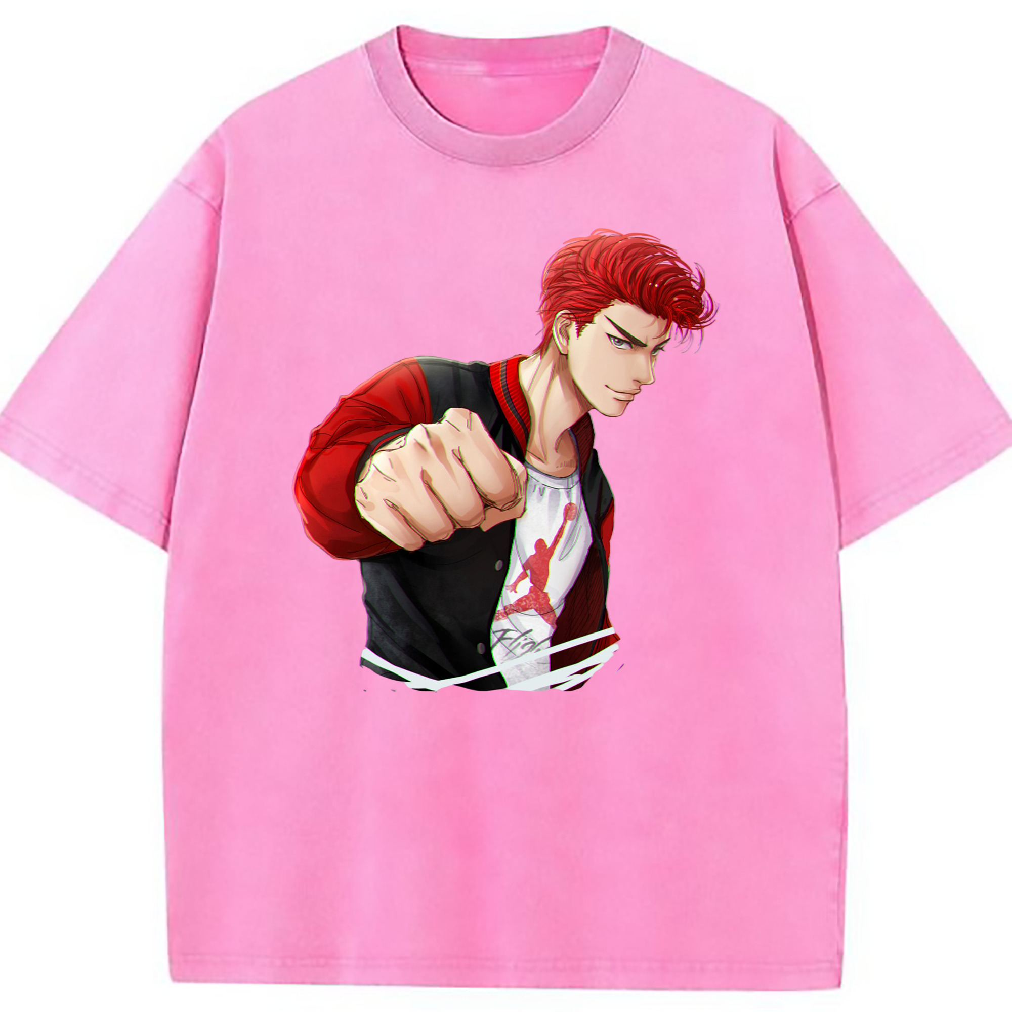 （画像用） SLAM DUNK／スラムダンク 綿100% ヴィンテージ風 半袖Tシャツ（フロントプリント）